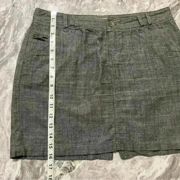 CONVERSE ALL STAR WOMEN’S SKIRT GRAY SIZE 6 100 % COTTON OUTDOOR POCKETS - Picture 3 of 6